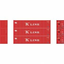 Athearn HO 40' Corrugated Low-Cube Container, K Line # 1(3) for Vehicles & Containers