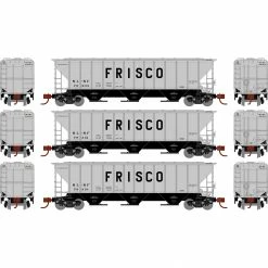 Athearn N PS 4427 Covered Hopper, Frisco (3) for Freight Cars