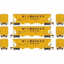 Athearn N PS 4427 Covered Hopper, MILW (3) for Freight Cars