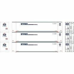 Athearn HO RTR 48' Container, ITEL #1 (3) for Freight Cars