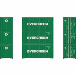 Athearn HO RTR 20' Corrugated Container, ESIU #1 (3) for Freight Cars