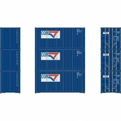Athearn HO RTR 20' Corrugated Container, CGTU #2 (3) for Freight Cars