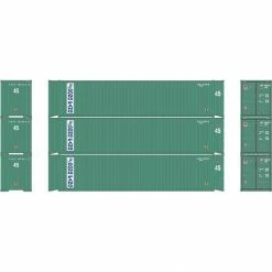 Athearn HO RTR 45' Container, Dong Fang #2 (3) for Freight Cars