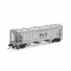 Athearn N PS-2 2893 3-Bay Covered Hopper, B&O #628042 for Freight Cars