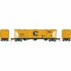 Athearn N PS-2 2893 3-Bay Covered Hopper, C&O #2063 for Freight Cars