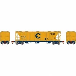 Athearn N PS-2 2893 3-Bay Covered Hopper, C&O #2063 for Freight Cars