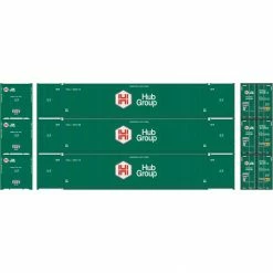 Athearn HO RTR 53' CIMC Container, HUB Group (3) for Freight Cars