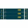 Athearn HO RTR 53' CIMC Container, CSX #1 (3) for Freight Cars