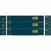 Athearn HO RTR 53' CIMC Container, CSX #2 (3) for Freight Cars