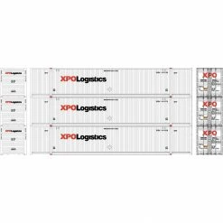 Athearn HO RTR 53' CIMC Container, XPO #1 (3) for Freight Cars