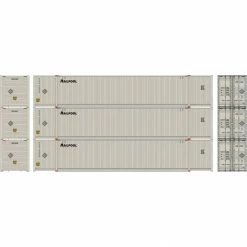 Athearn HO RTR 53' CIMC Container, Railpool #1 (3) for Freight Cars