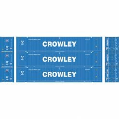 Athearn HO RTR 53' Jindo Container, Crowley #1 (3) for Vehicles & Containers