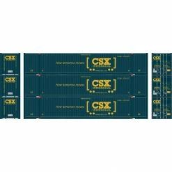 Athearn HO RTR 53' Jindo Container, CSX #1 (3) for Vehicles & Containers
