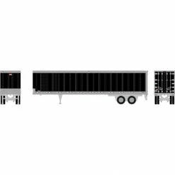 Athearn HO 45' Smooth Side Trailer, Black for Vehicles & Containers