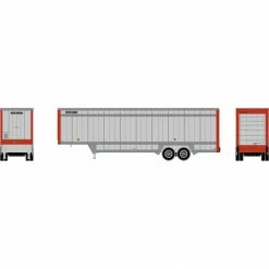 Athearn HO 40' Drop Sill Parcel Trailer, UPS/Red Ends#86963 for Vehicles & Containers