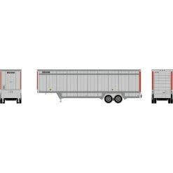 Athearn HO RTR 40' Drop Sill Parcel Trailer, UPS/Red #87406 for Vehicles & Containers