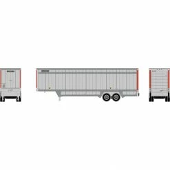 Athearn HO RTR 40' Drop Sill Parcel Trailer, UPS/Red #87612 for Vehicles & Containers