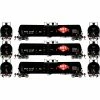 Athearn HO 30,000-Gallon Ethanol Tank, MWTX #2 (3) for Freight Cars