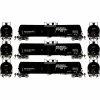 Athearn HO 30,000-Gallon Ethanol Tank, GATX #2 (3) for Freight Cars