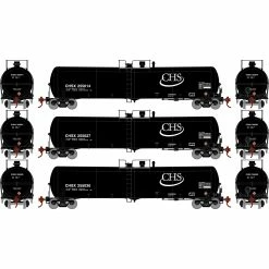 Athearn HO 30,000-Gallon Ethanol Tank, CHSX #1 (3) for Freight Cars