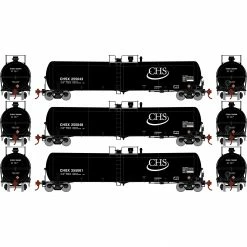 Athearn HO 30,000-Gallon Ethanol Tank, CHSX #2 (3) for Freight Cars