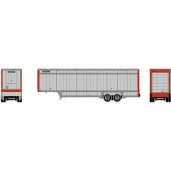Athearn N 40' Drop Sill Parcel Trailer, UPS/Red Ends #87039 for Vehicles & Containers