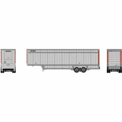 Athearn N 40' Drop Sill Parcel Trailer, UPS/RedStrip #87363 for Vehicles & Containers