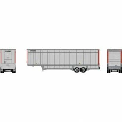 Athearn N 40' Drop Sill Parcel Trailer, UPS/RedStrip #87612 for Vehicles & Containers