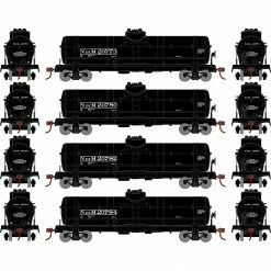 Athearn HO 1-Dome Tank, NdeM (4) for Freight Cars