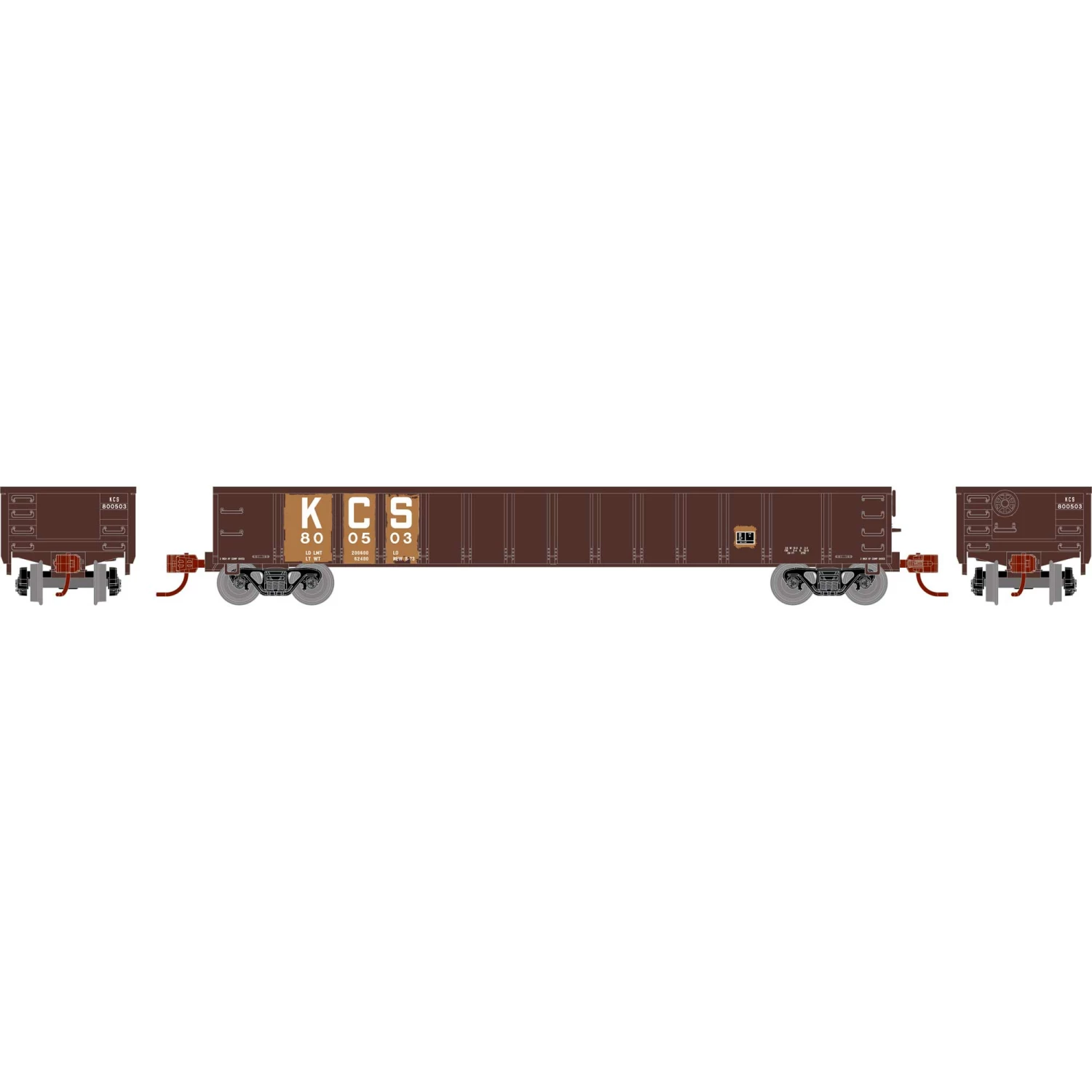 Athearn N 52' Mill Gondola, KCS #800503 for Freight Cars