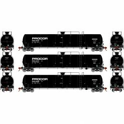 Athearn N 33,900-Gallon LPG Tank/Late, PROX #1 (3) for Freight Cars