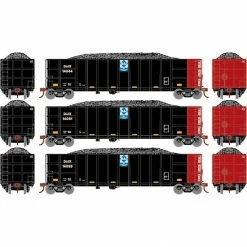 Athearn N Thrall High Side Gondola with Load, DJJX #2 (3) for Freight Cars