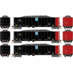 Athearn N Thrall High Side Gondola with Load, DJJX #3 (3) for Freight Cars