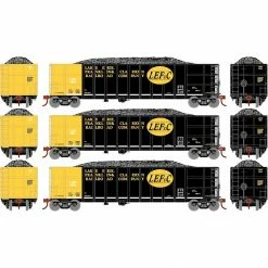 Athearn N Thrall High Side Gondola with Load, LEF&C #1 (3) for Freight Cars