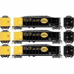 Athearn N Thrall High Side Gondola with Load, LEF&C #2 (3) for Freight Cars