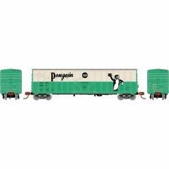 Athearn N 50' NACC Box, Penguin Ginger Ale #7004 for Freight Cars