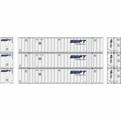 Athearn HO RTR 53' Stoughton Containers, Swift # 1 (3) for Vehicles & Containers