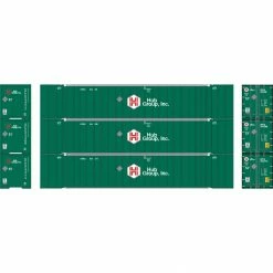 Athearn HO RTR 53' Stoughton Containers, Hub Group #2 (3) for Vehicles & Containers