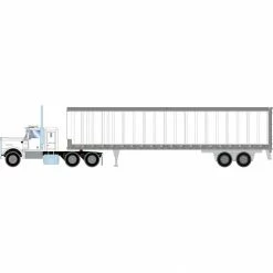Athearn HO Kenworth Tractor & Trailer, White for Vehicles & Containers