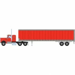 Athearn HO Kenworth Tractor & Trailer, Red for Vehicles & Containers