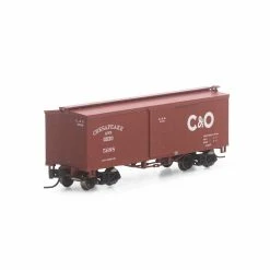 Athearn N 36' Old Time Wood Box, C&O #5688 for Freight Cars
