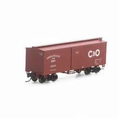 Athearn N 36' Old Time Wood Box, C&O #6340 for Freight Cars