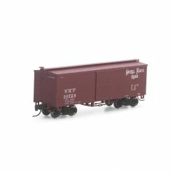 Athearn N 36' Old Time Wood Box, NKP #10724 for Freight Cars