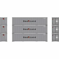 Athearn HO 40' Smooth Side Containers, SEAU #2 (3) for Vehicles & Containers