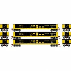 Athearn N 52' Mill Gondola, GONX #1 (3) for Freight Cars