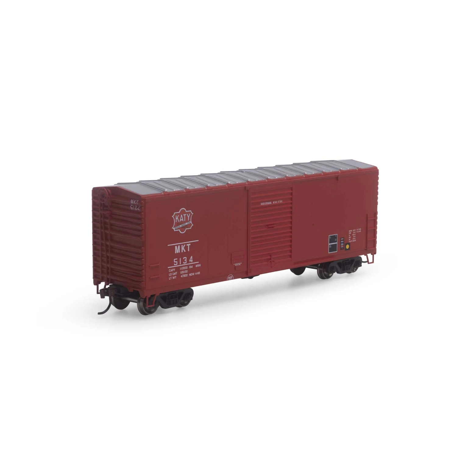 Athearn HO RTR 40' Modern Box, MKT/Red #5134 for Freight Cars