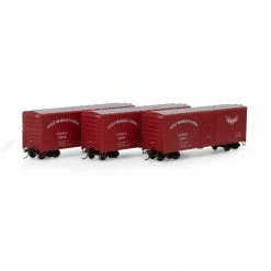 Athearn HO RTR 40' Modern Box, GM&O (3) for Freight Cars