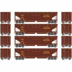 Athearn HO RTR 40' Offset Ballast Hopper with Load, ARR #1 (4) for Freight Cars