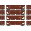 Athearn HO RTR 40' Offset Ballast Hopper with Load, ARR #2 (4) for Freight Cars