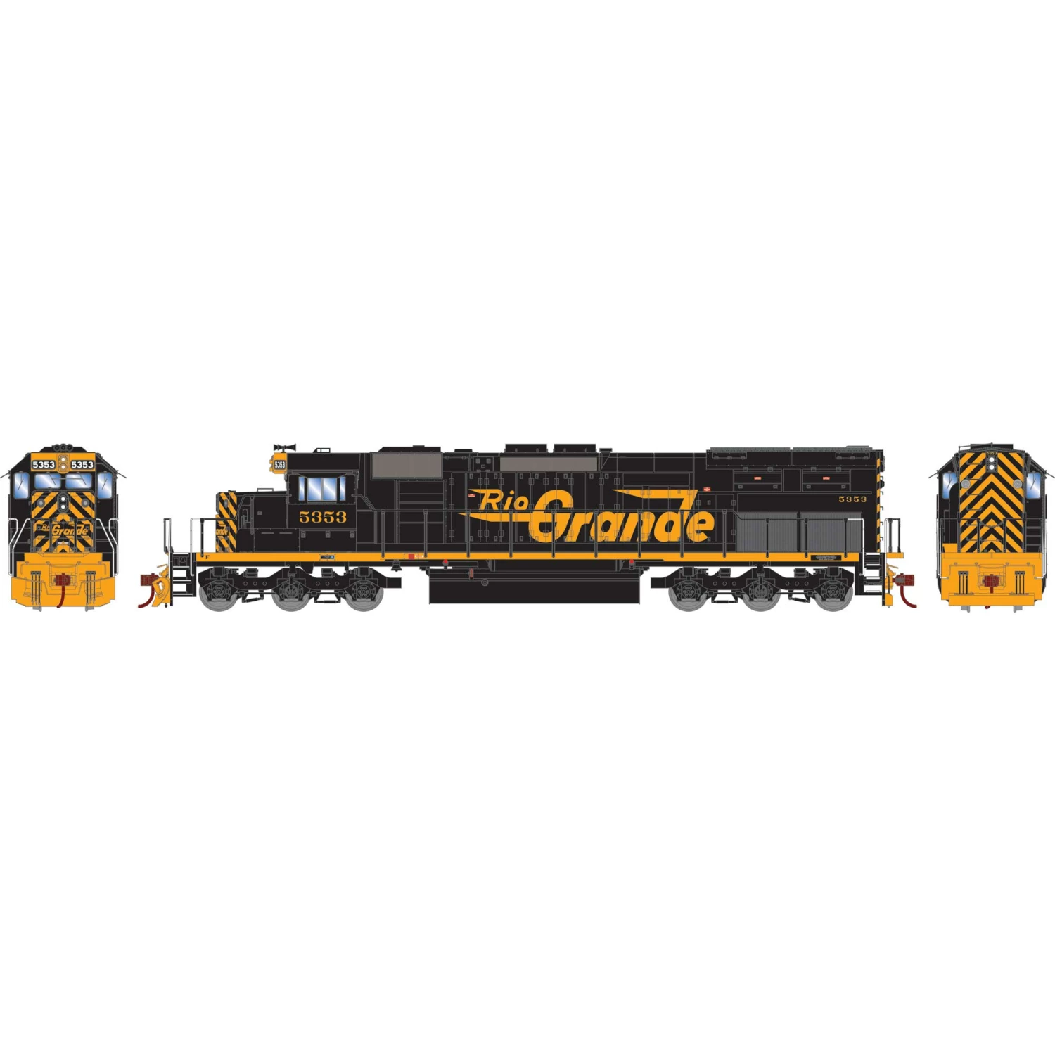 Athearn HO RTR SD40T-2 with DCC & Sound, D&RGW #5353 for Locomotives
